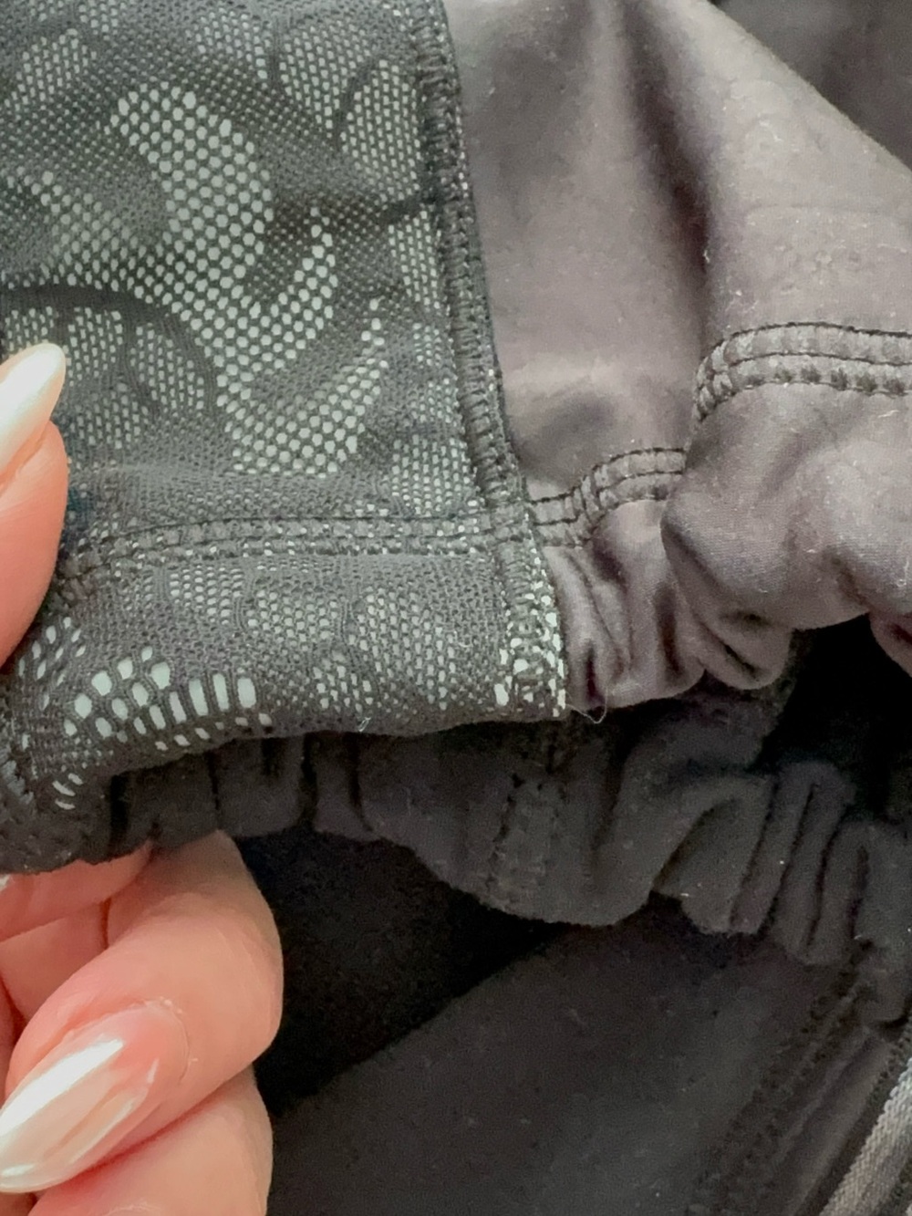lululemon athletica Black Track Joggers with Lace Panel - Picture 4 of 7